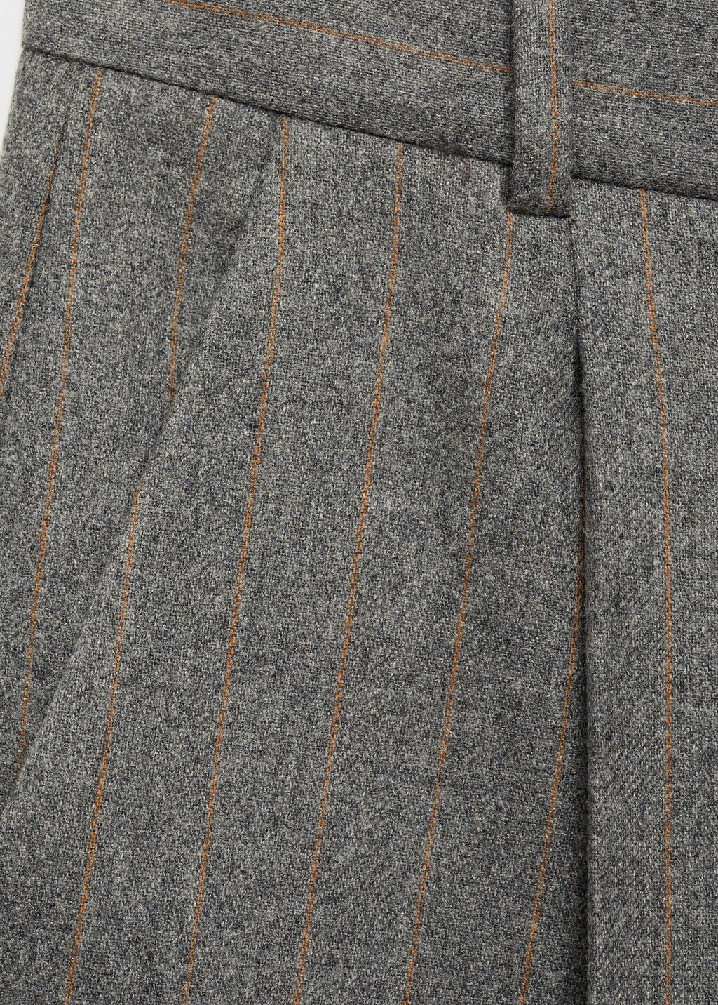 Wool-blend suit trousers - Grey