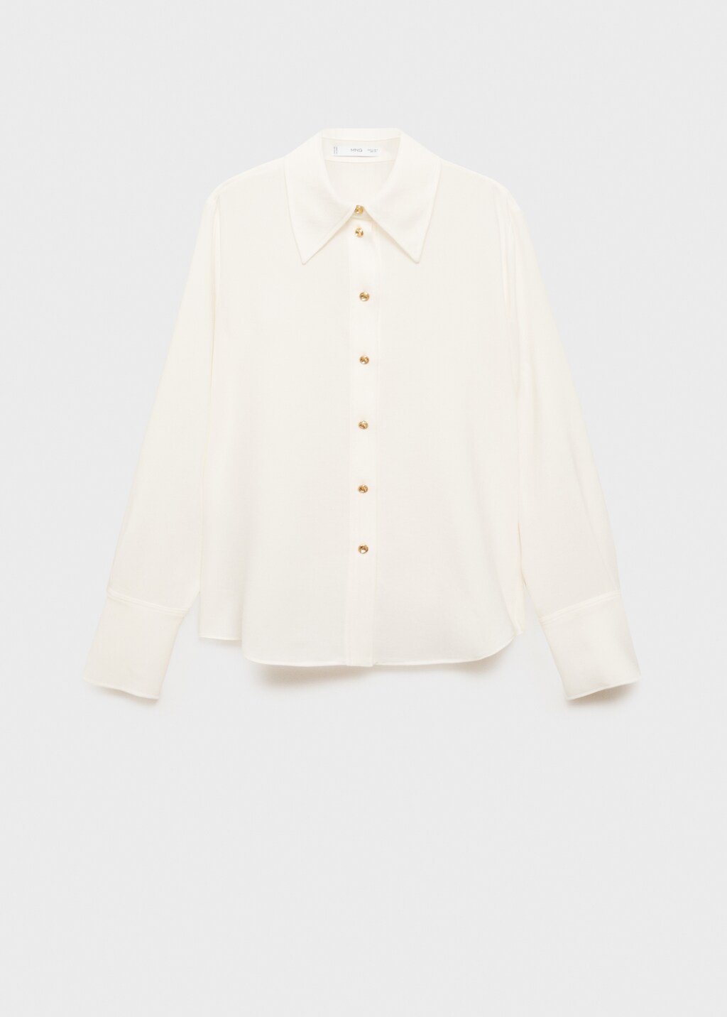 Buttoned flowy shirt - Off White