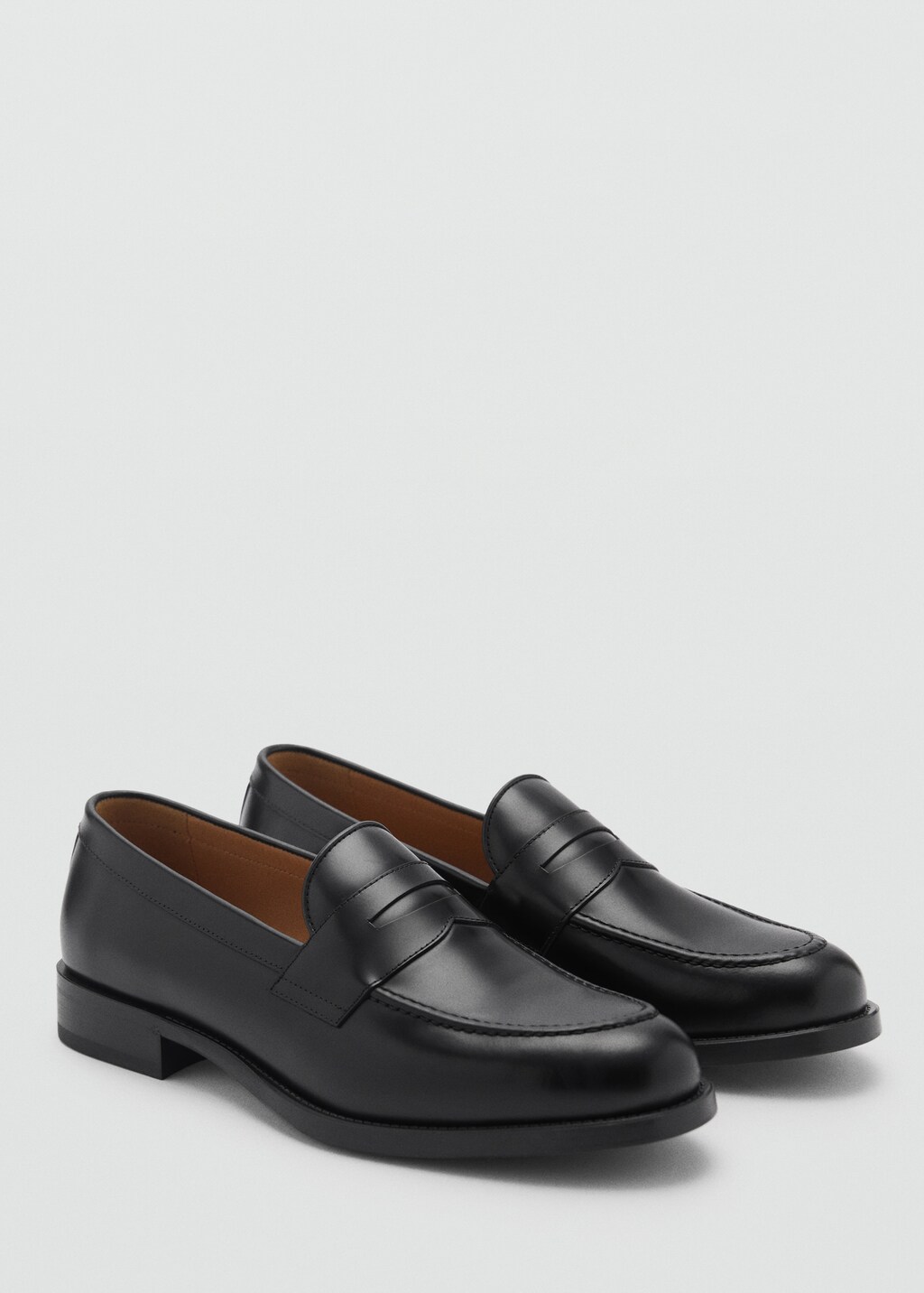 Leather penny loafers - Black