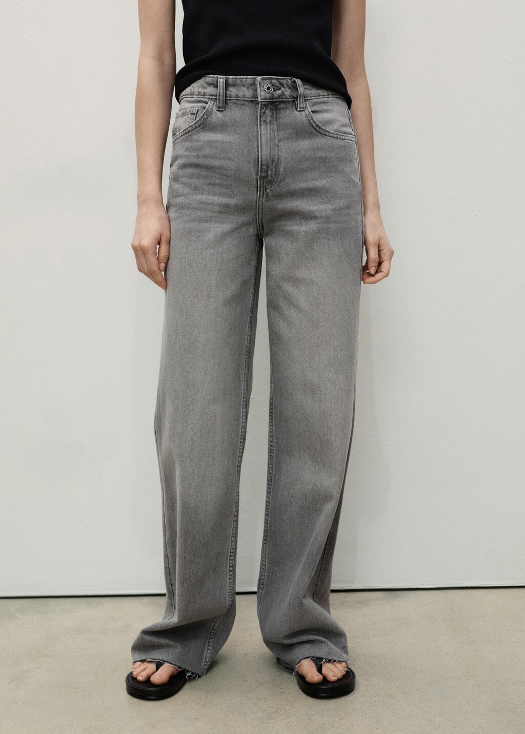 Danila wideleg rinse-wash jeans - Open Blue