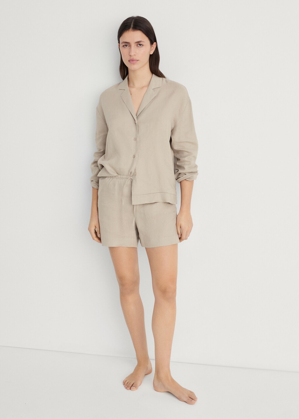 Pyjama shorts beins - Sand