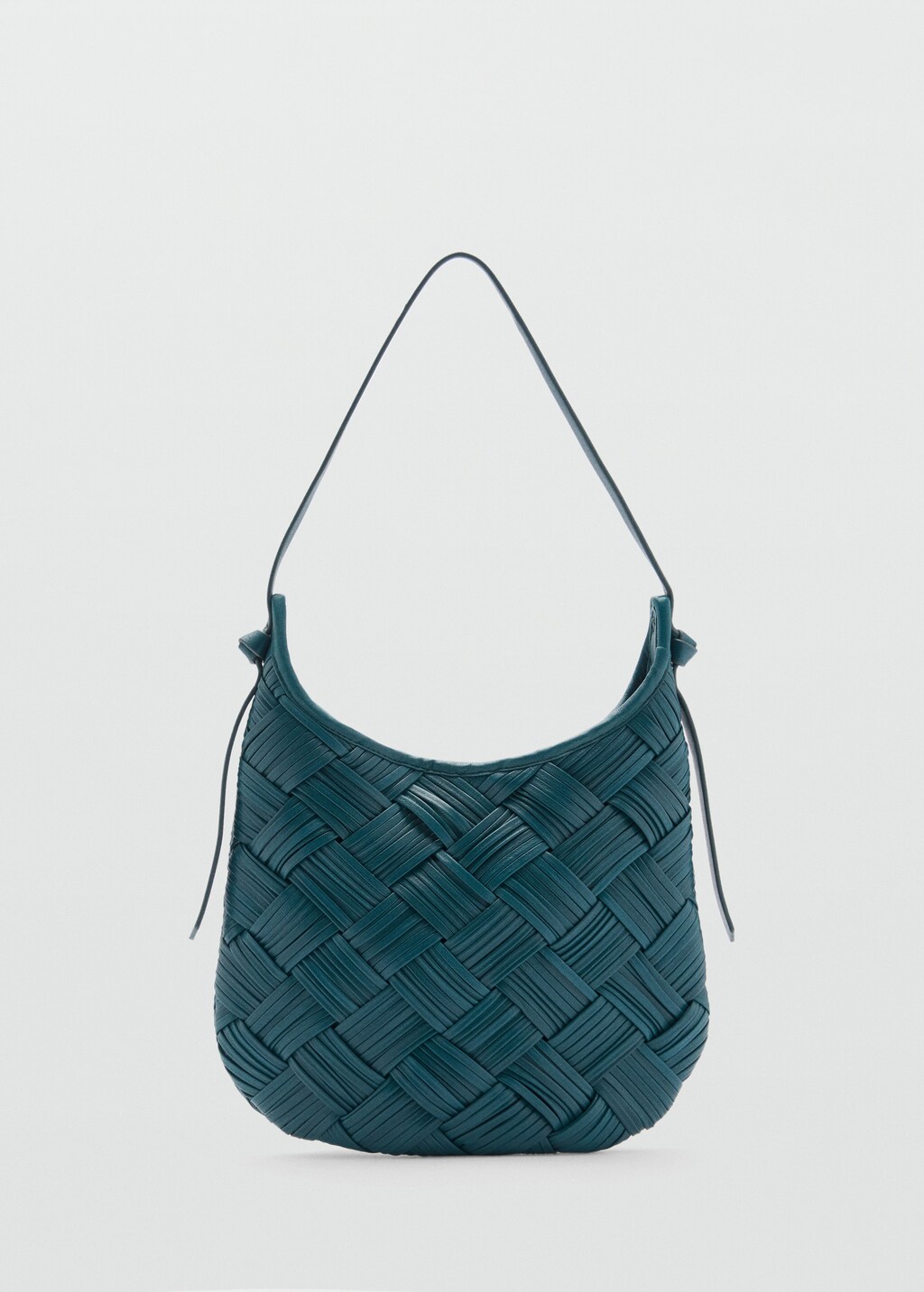Braided leather bag - Black