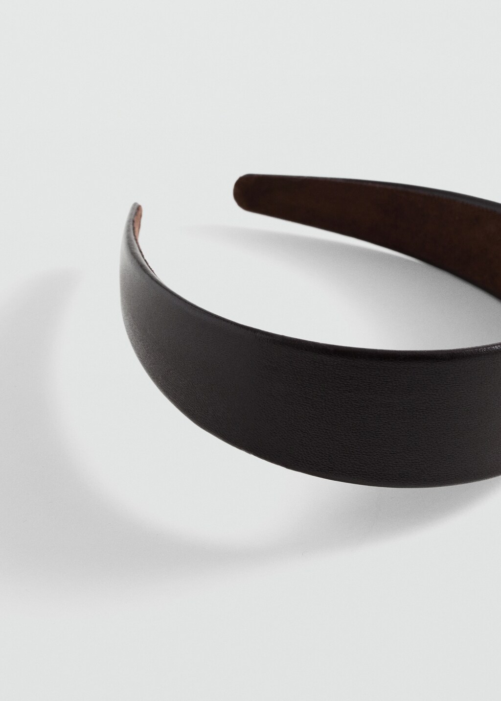 Leather headband - Black