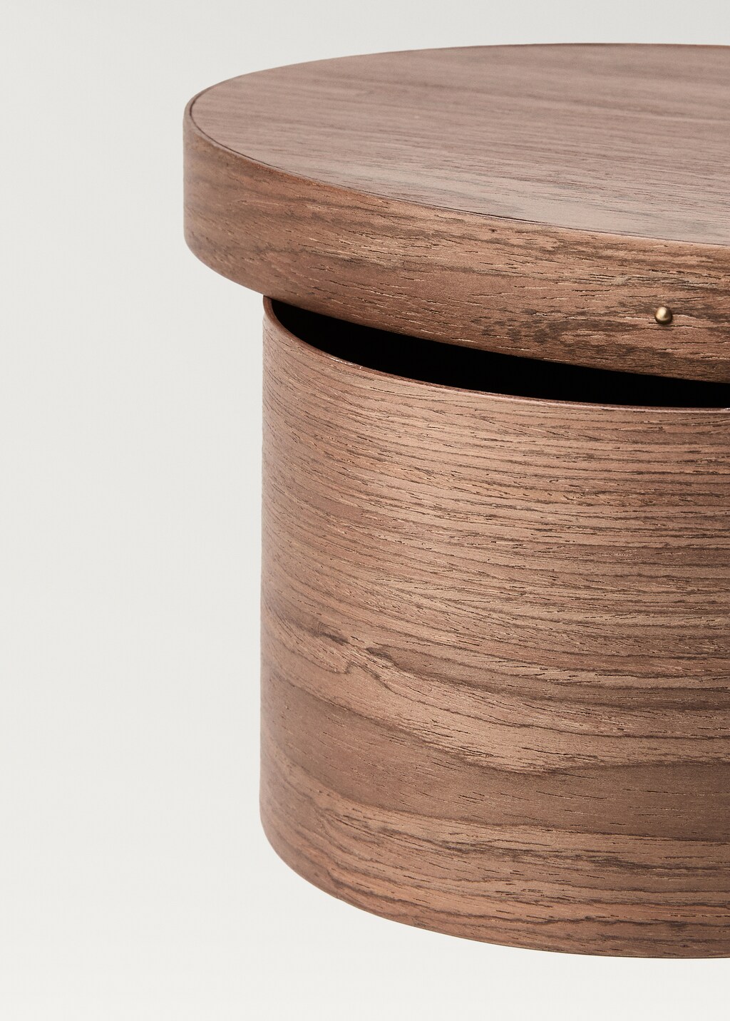 Medium oval wooden box - Sand