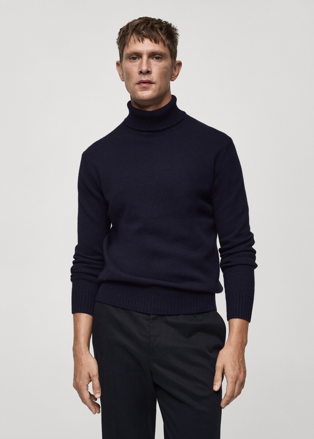 Knitted wool turtleneck sweater - Off White