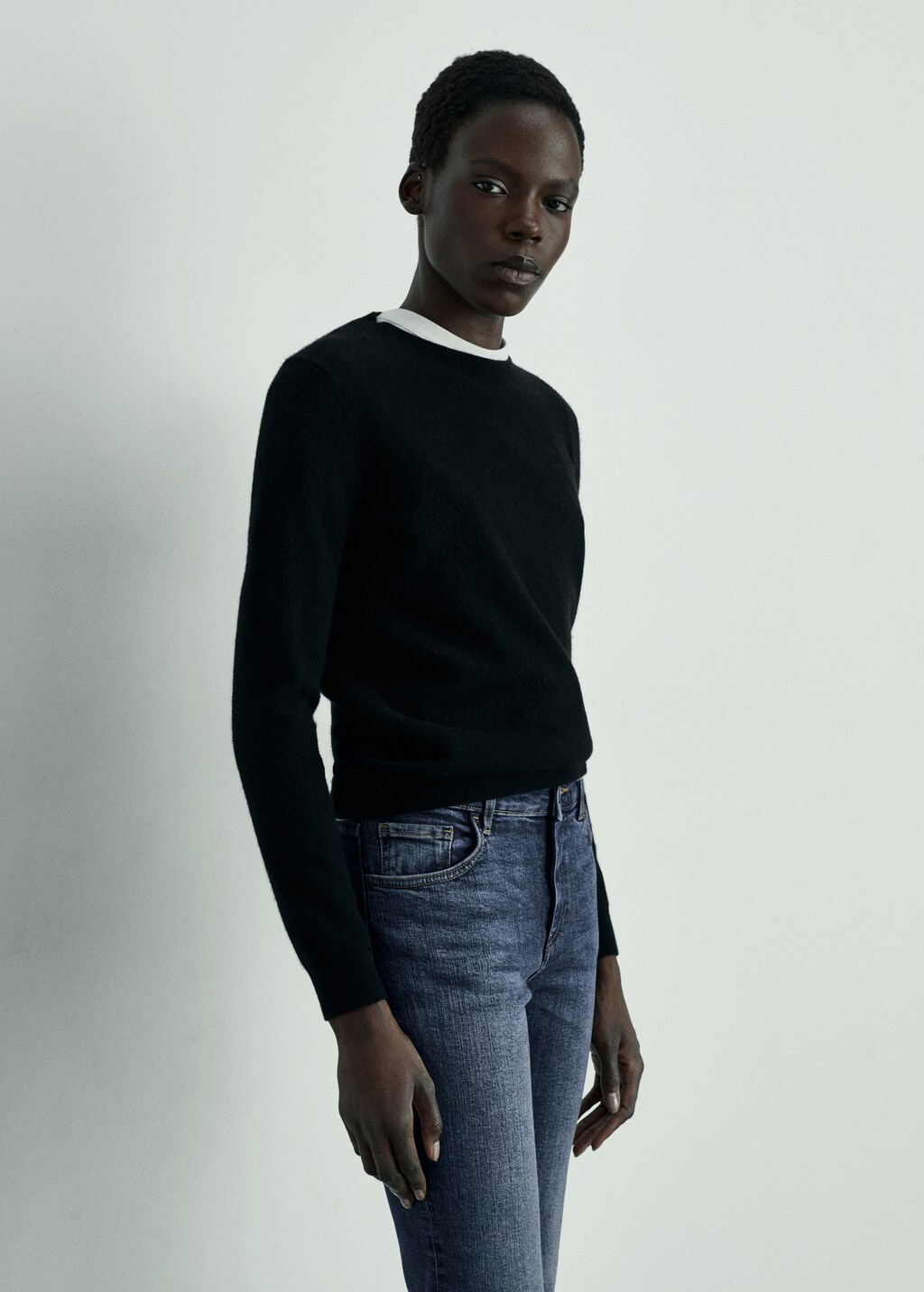 Flared rinse-wash jeans - Open Blue