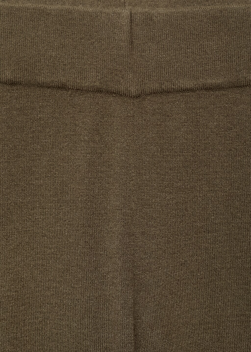 Fine-knit wideleg trousers - Ecru