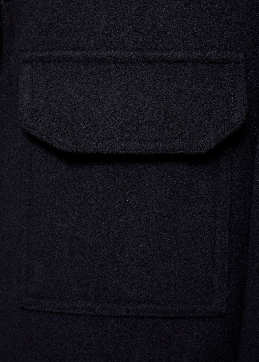 Flannel wool-blend overshirt - Medium Brown