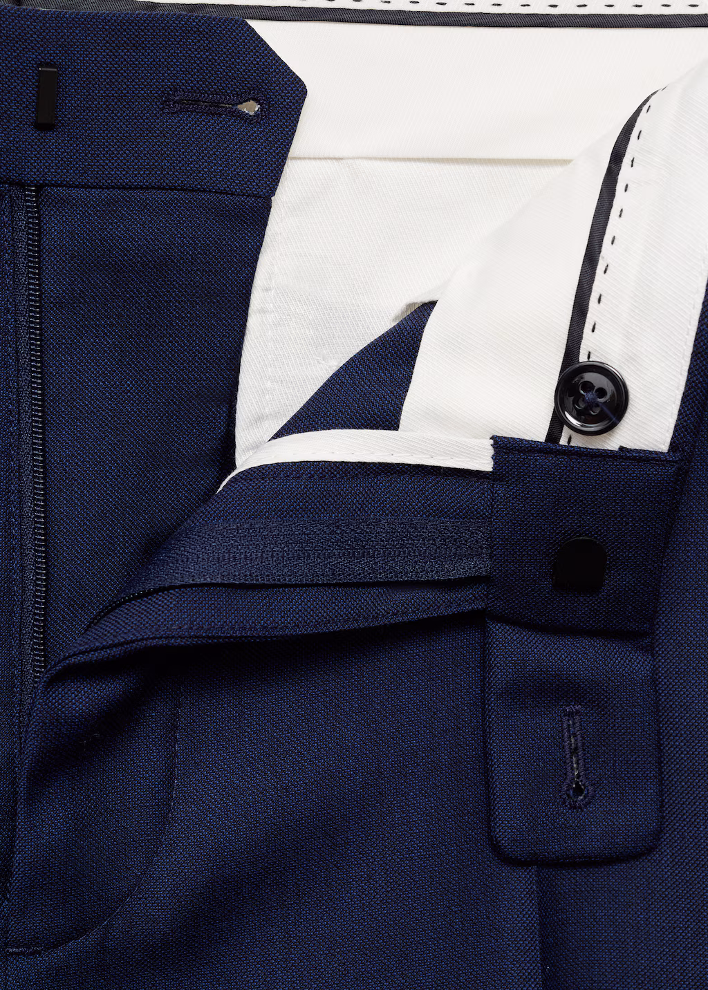 Turin 100% virgin wool suit trousers - Beige