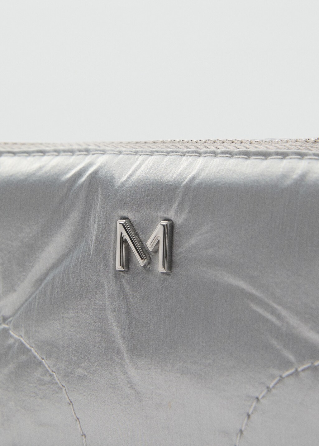 Logo coin purse with zip - Sky Blue