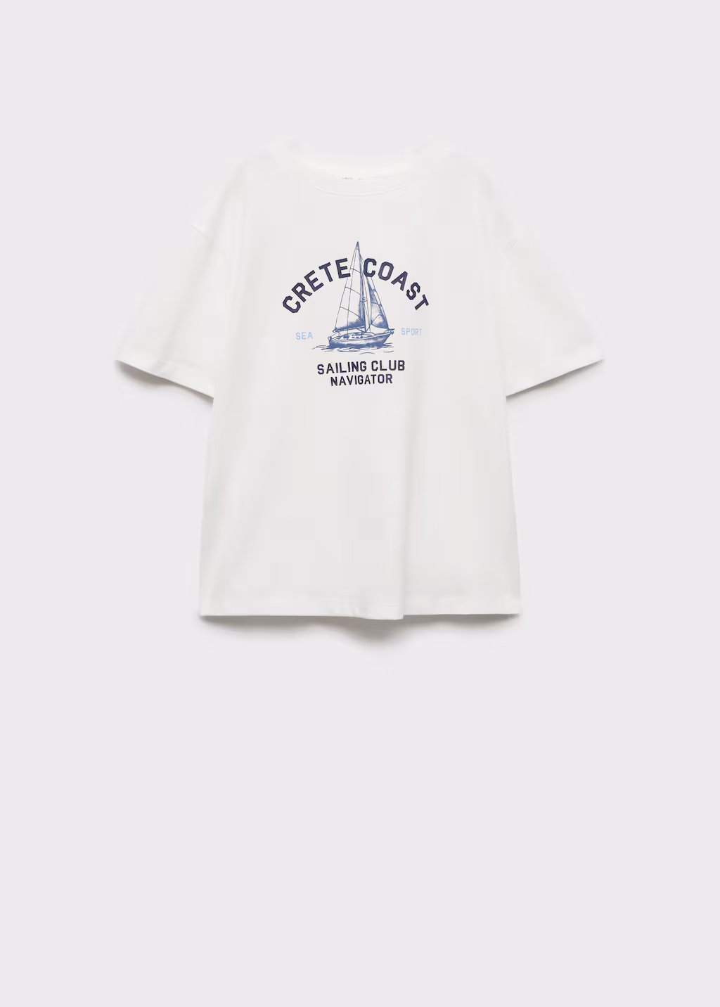 Printed cotton-blend T-shirt - Off White