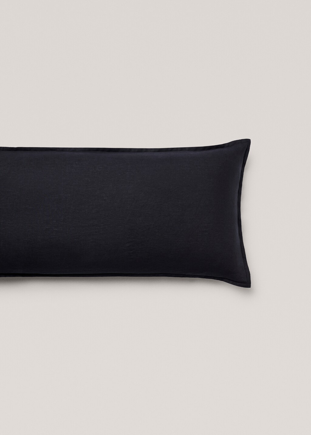 100% linen pillow case 45x110cm - Dark Navy
