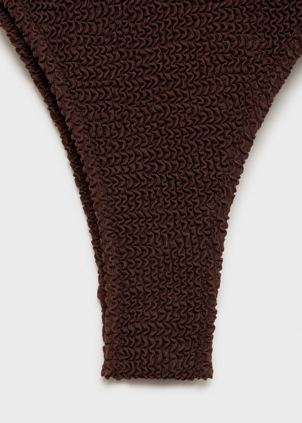 Ribbed knit straps swimsuit - Black