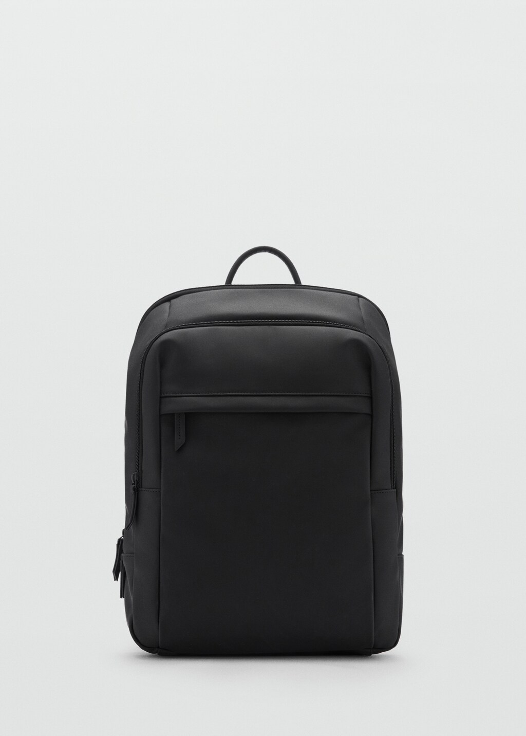 Functional rubberised backpack - Black