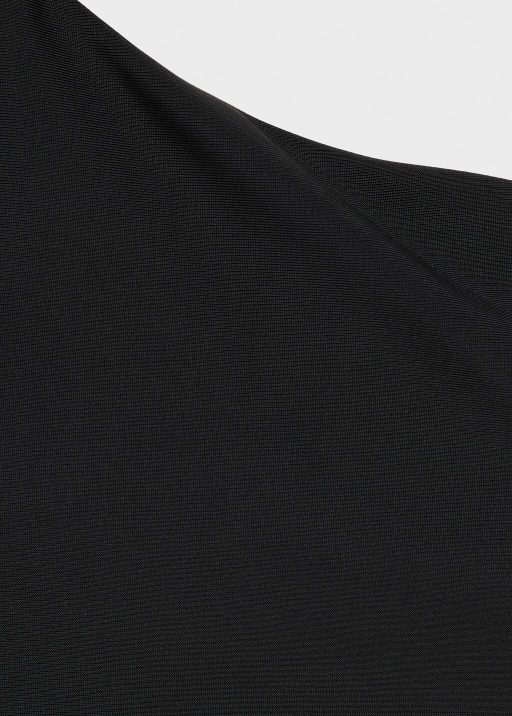 Asymmetrical swimsuit with metallic detail - Black