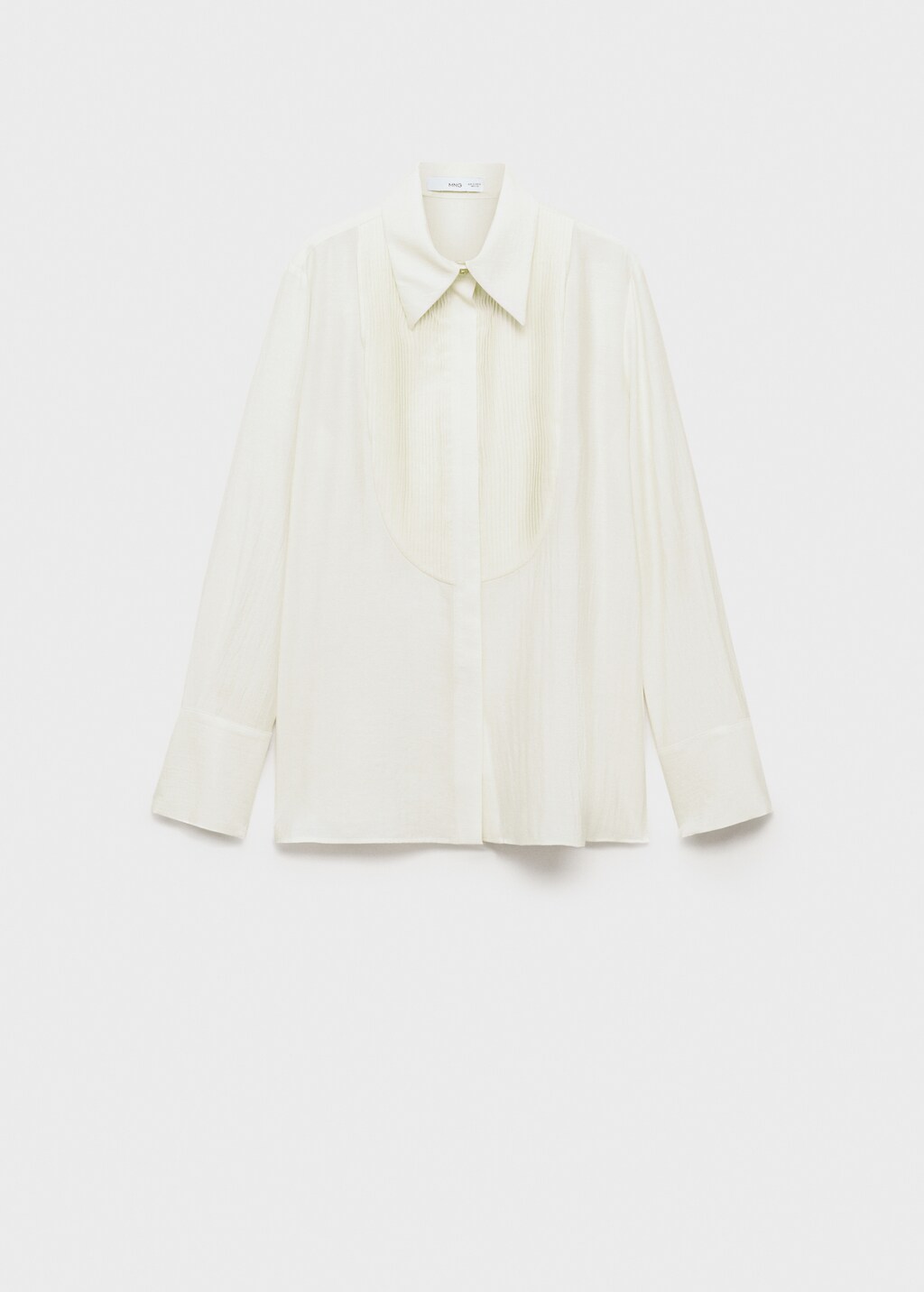 Fluid skirt with contrasting panel - Off White