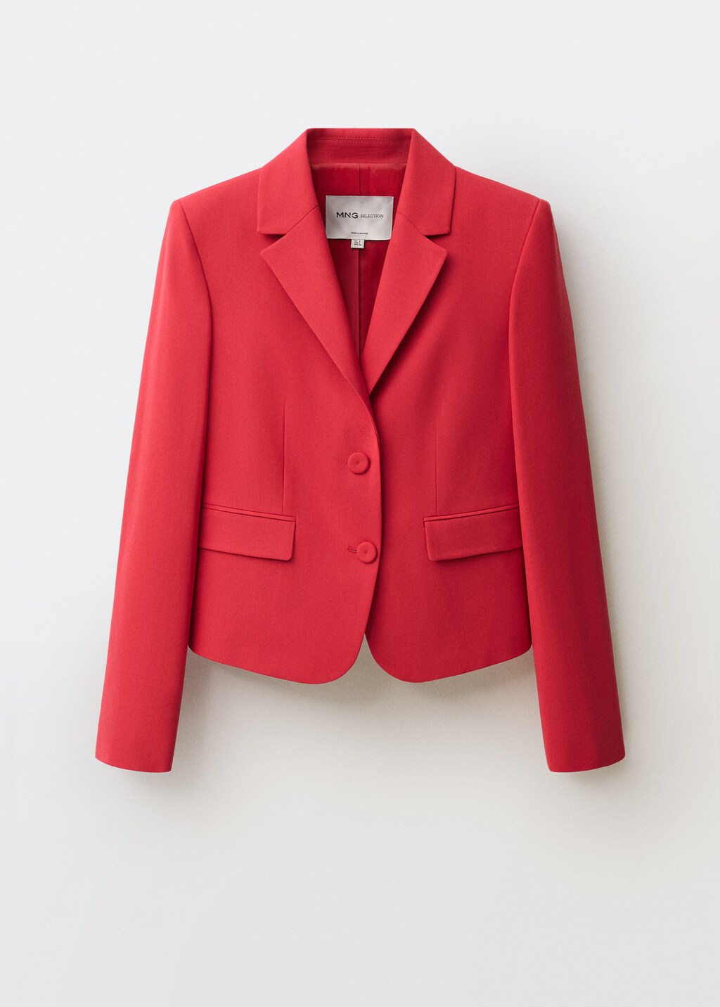 Wool-blend suit jacket - Red
