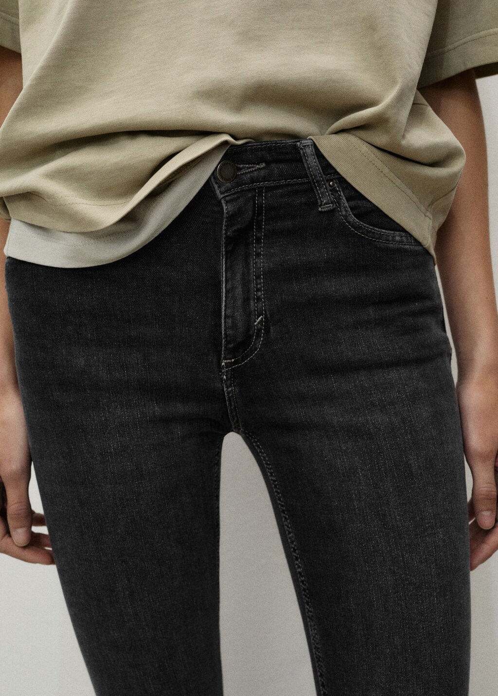 Mid-rise skinny jeans - Dark Blue