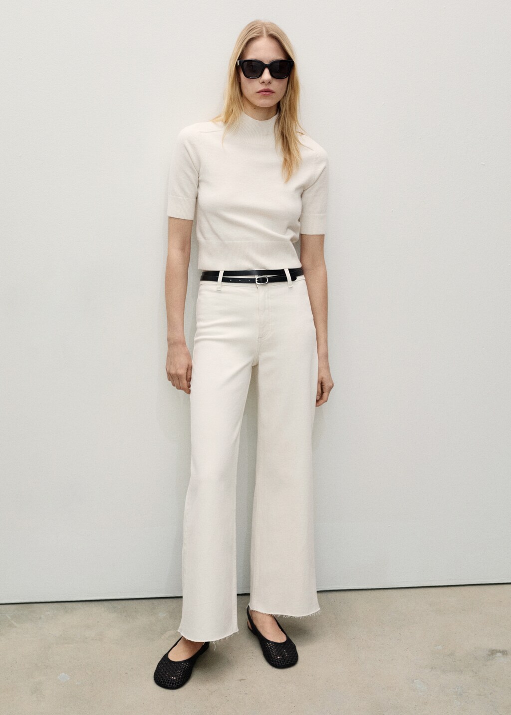 Catherin culotte high-rise jeans - Black denim