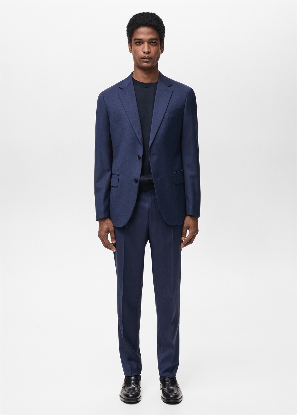 Turin 100% virgin wool suit trousers - Beige