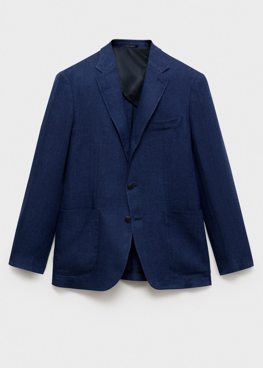 Salerno 100% linen slim fit suit blazer - Ecru