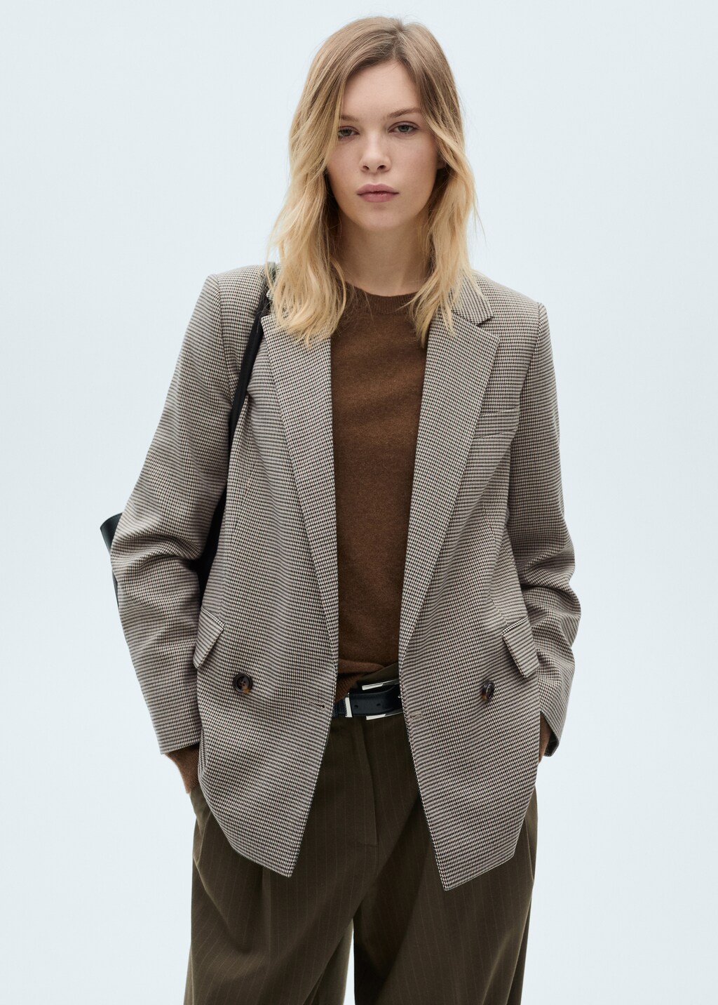 Double-breasted jacket - Brown
