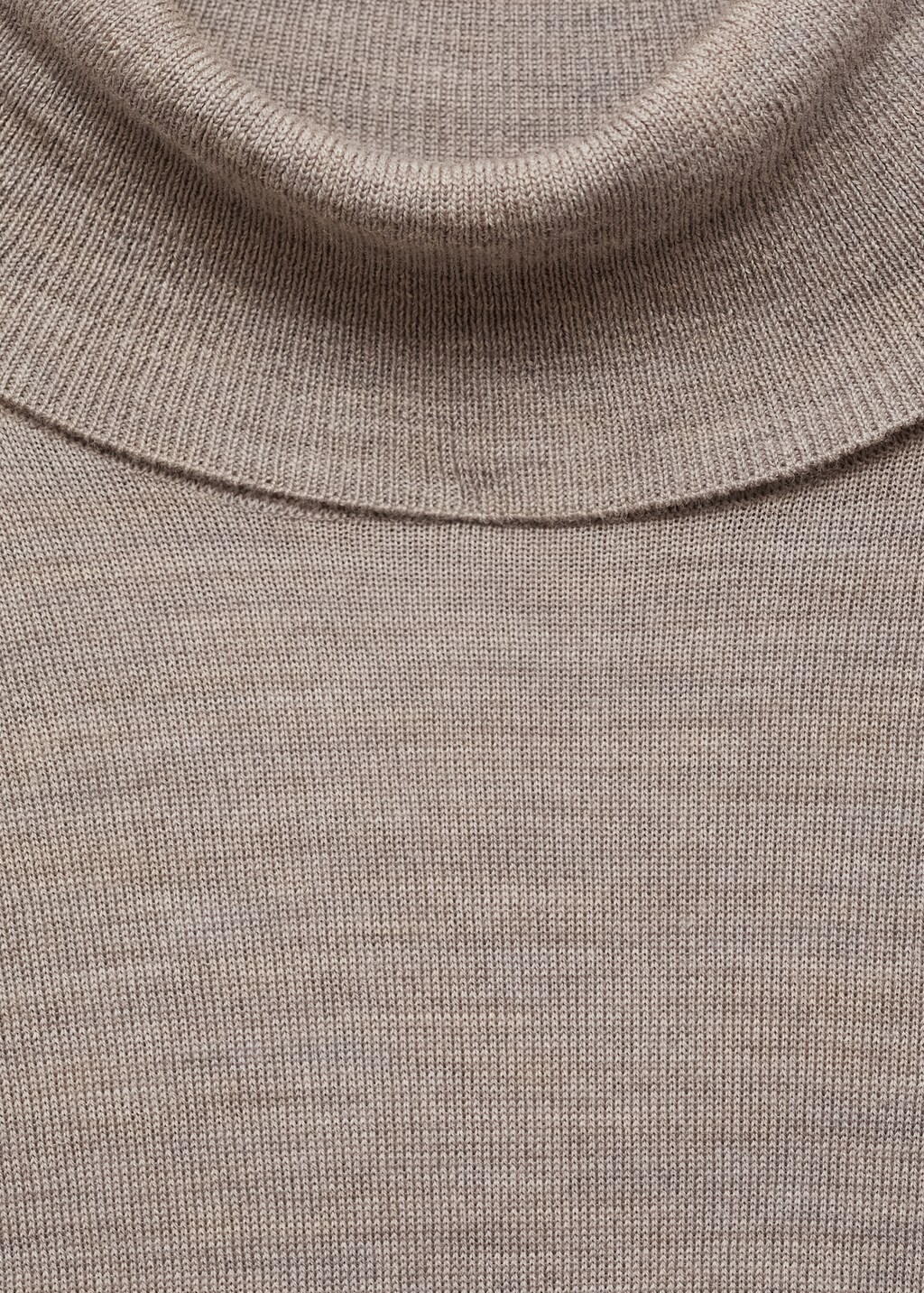 100% merino wool turtleneck sweater - Black