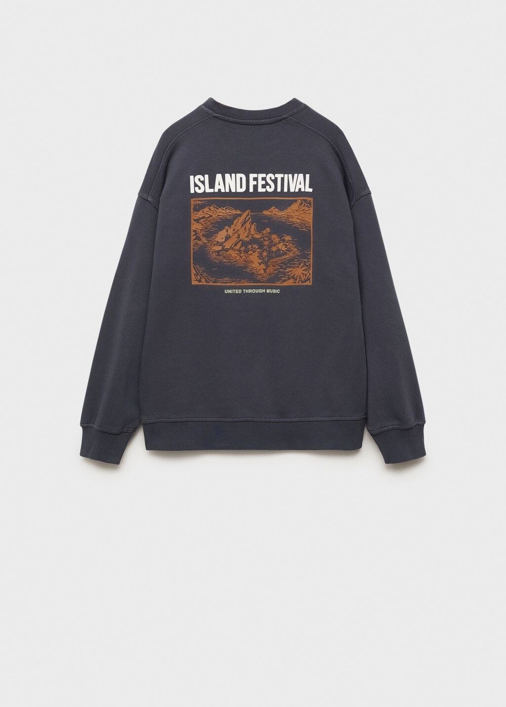 Pocket cotton sweatshirt - Charcoal