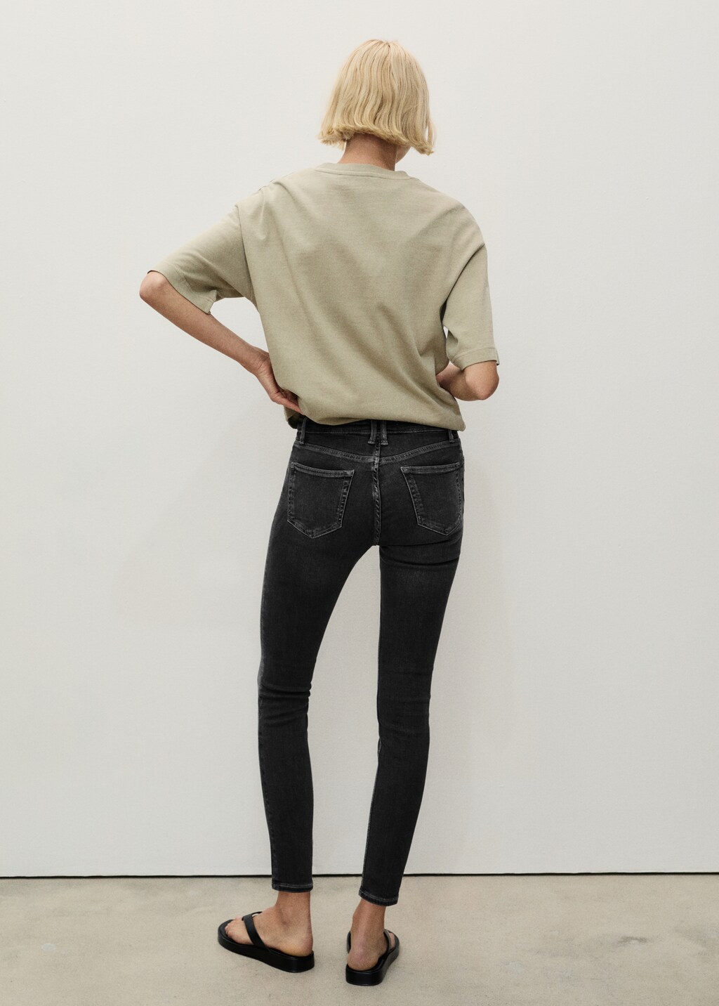Mid-rise skinny jeans - Dark Blue
