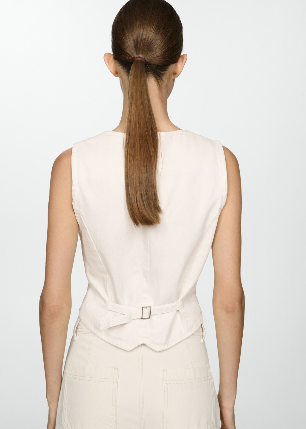 Buttoned denim gilet - Off White