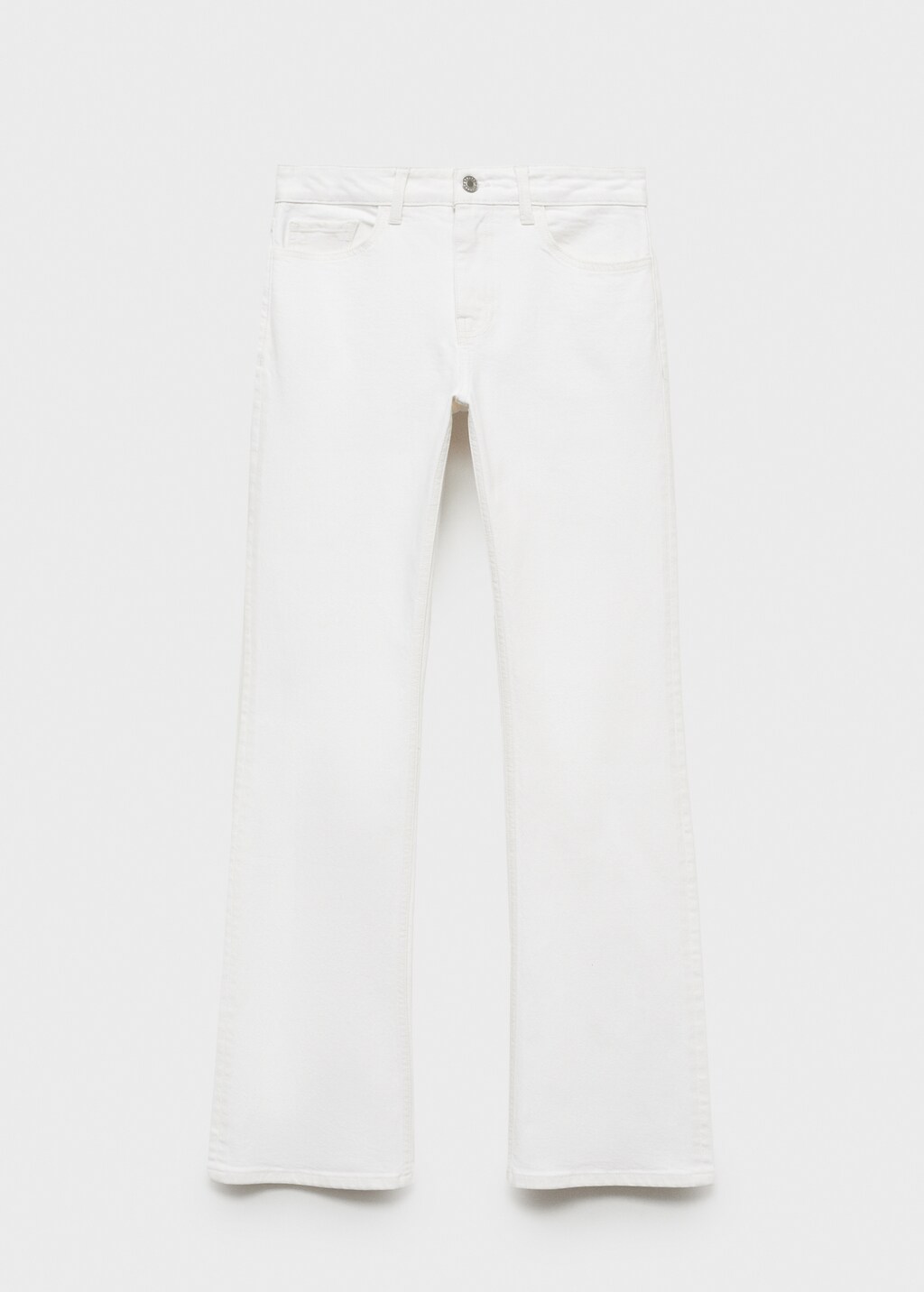 Fiona flared mid-rise jeans - White