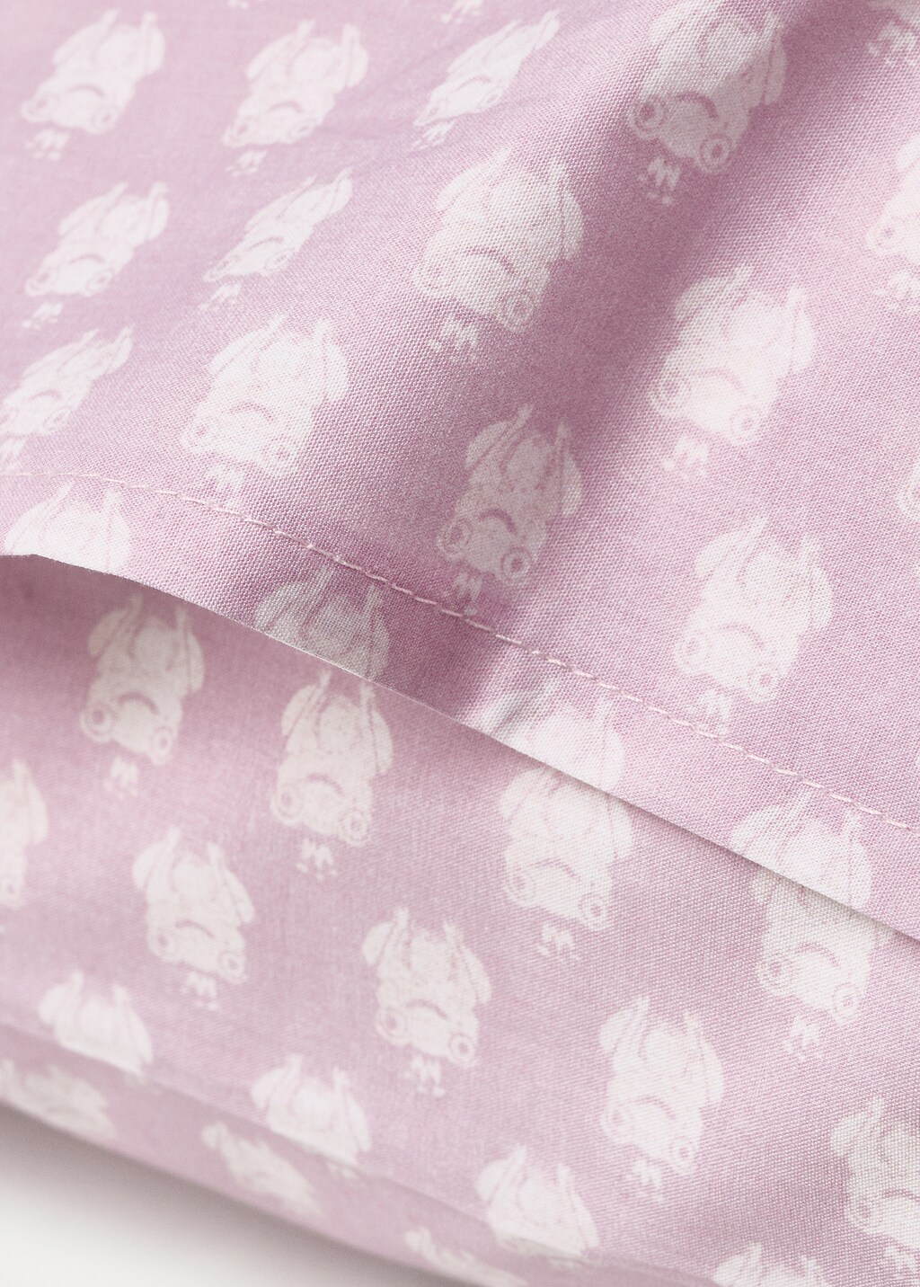 Children's pillowcase cotton percale printed 50x75 cm - Aqua Green