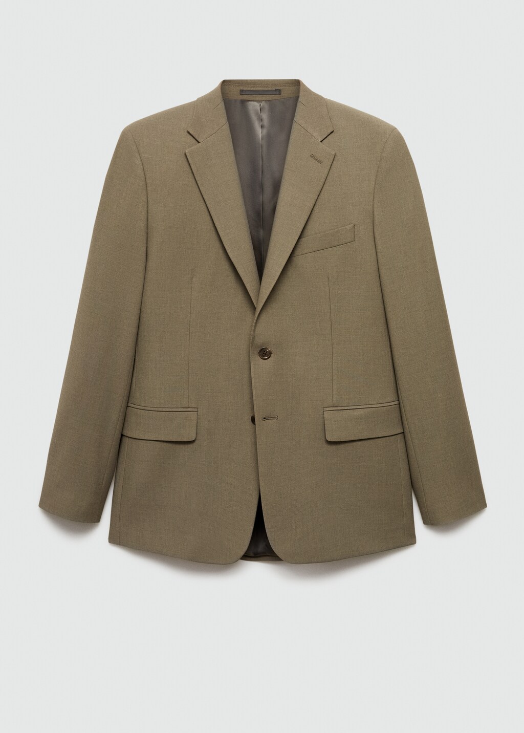 Stretch-fabric slim-fit suit jacket - Dark Navy