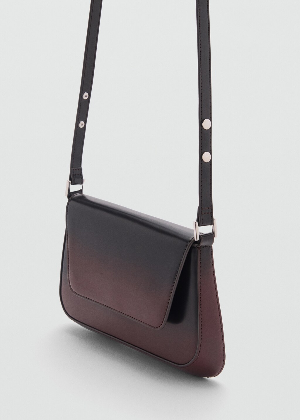 Gradient bag with flap - Burgundy