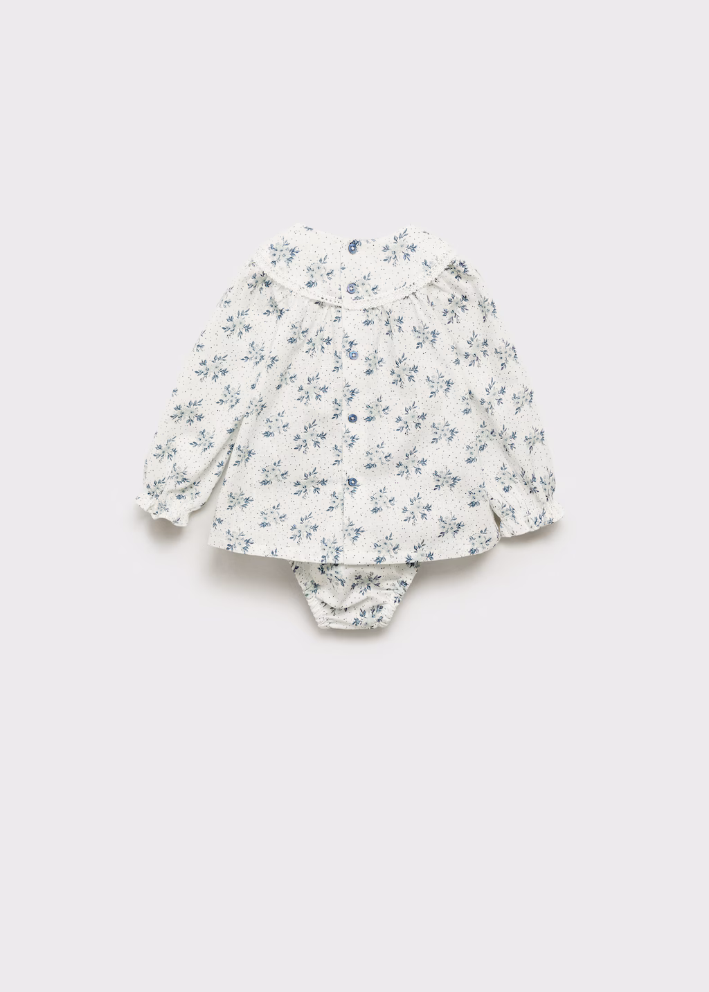 Cotton dress and nappy cover - Off White