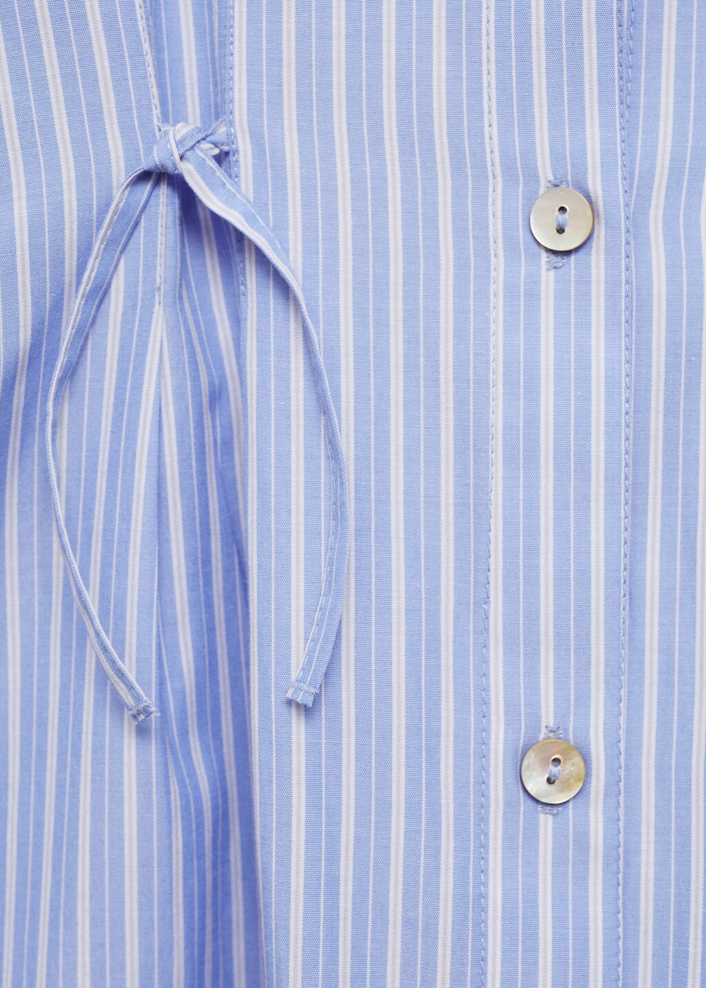 Striped shirt dress - Blue