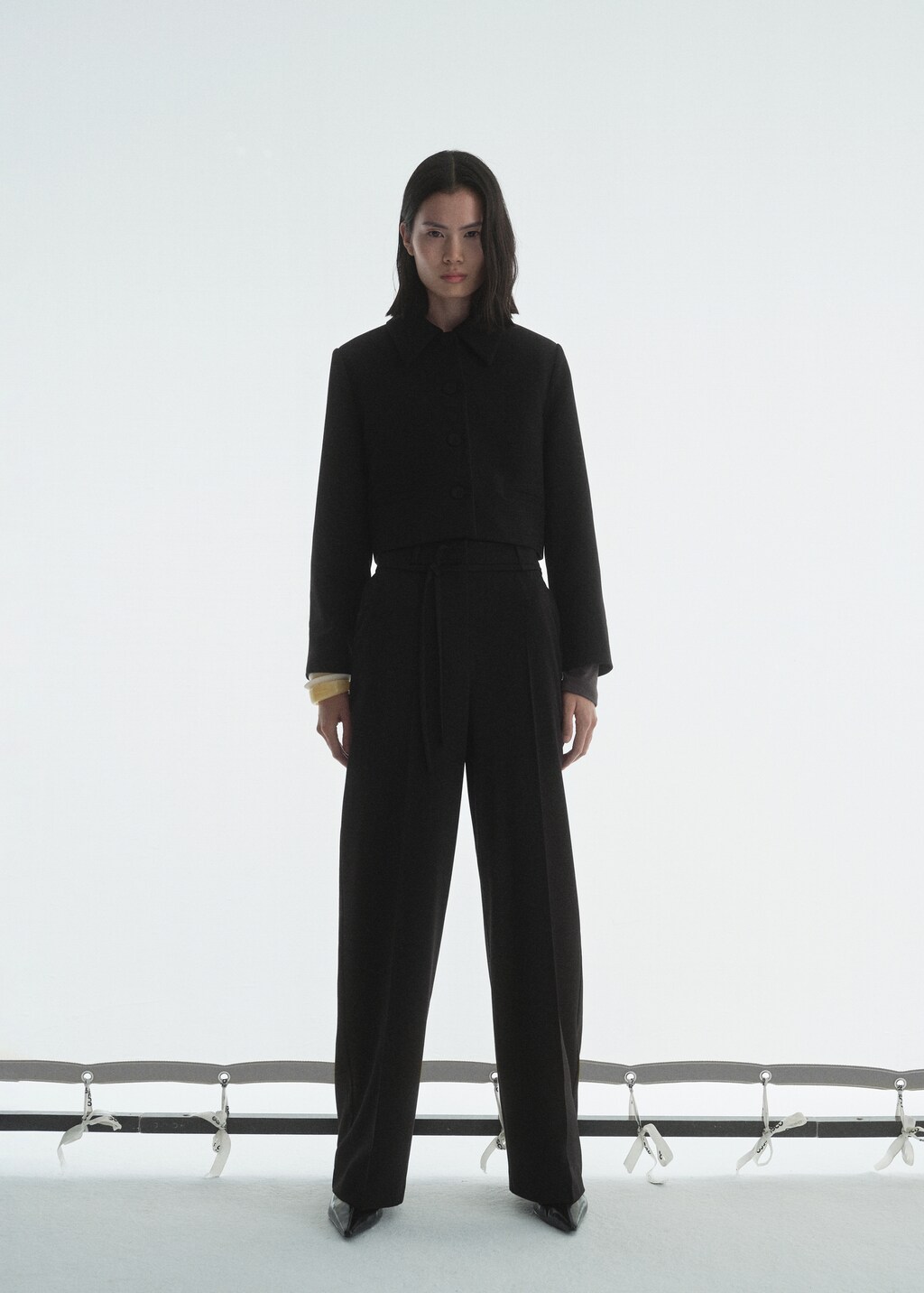 Lapel suit jacket - Black