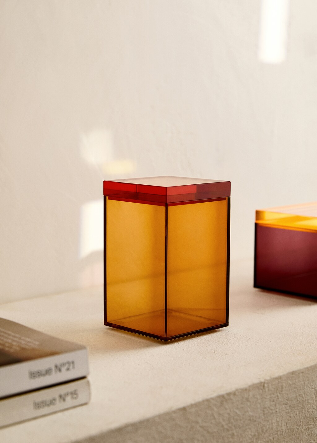 Two-color acrylic box medium - Green