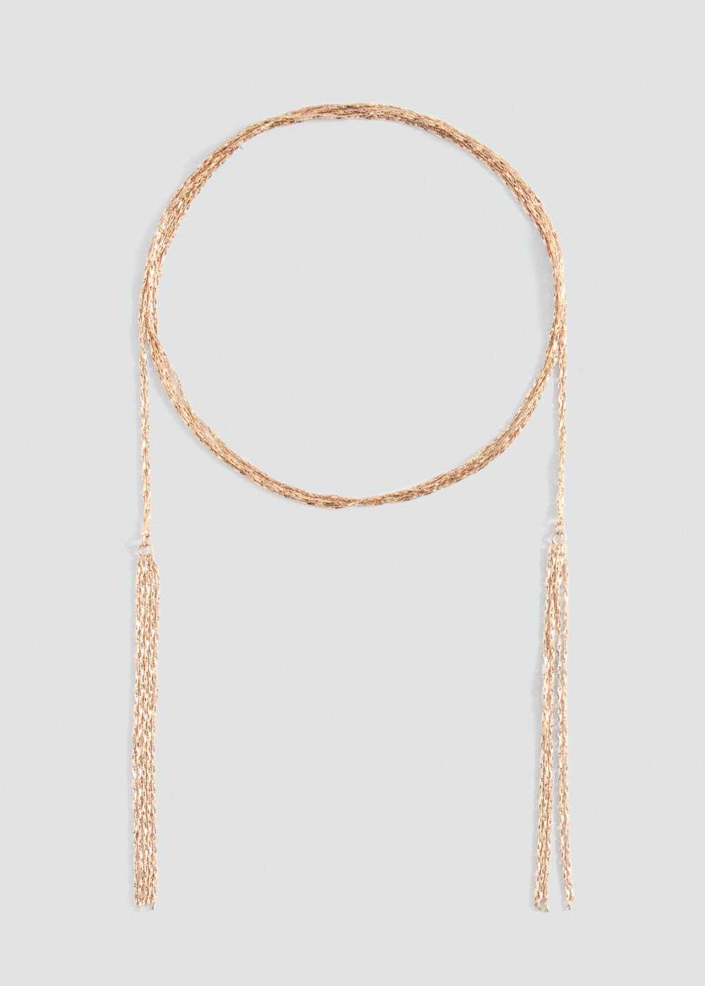 Slim waterfall necklace - Gold