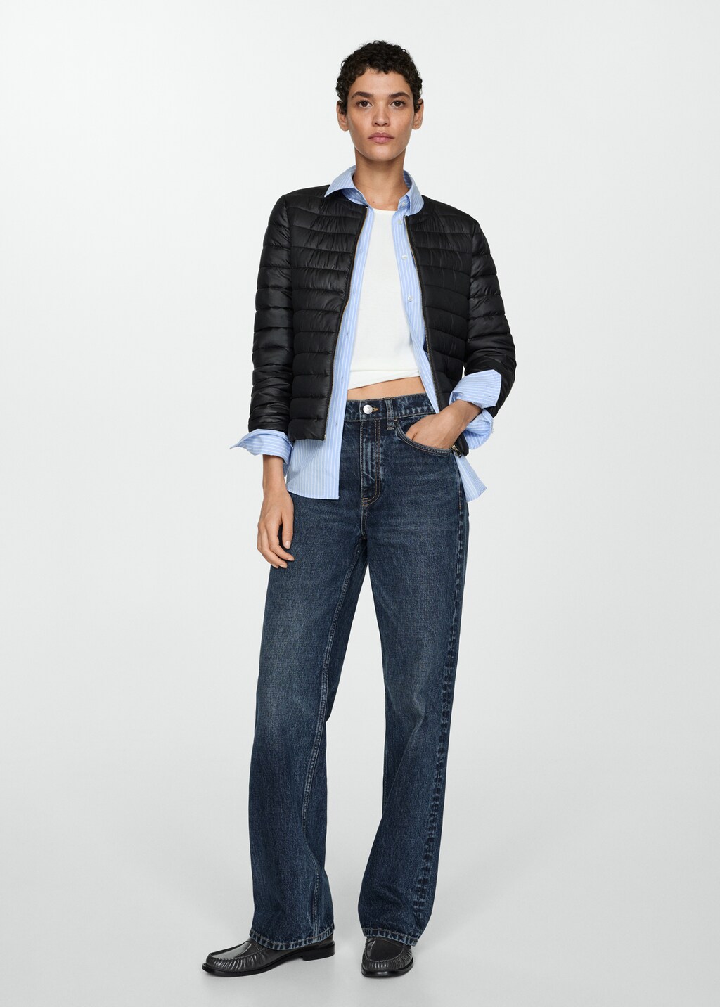 Pocket quilted jacket - Khaki