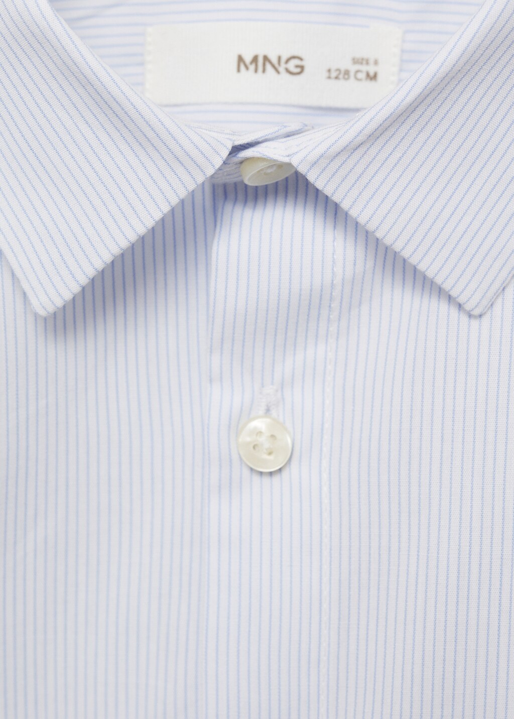 100% cotton striped shirt - Sky Blue