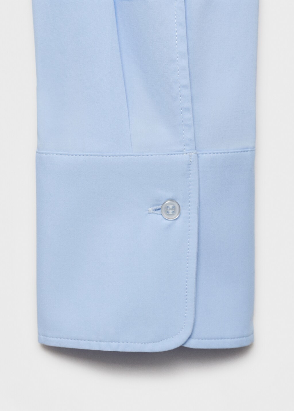 Fitted cotton shirt - White