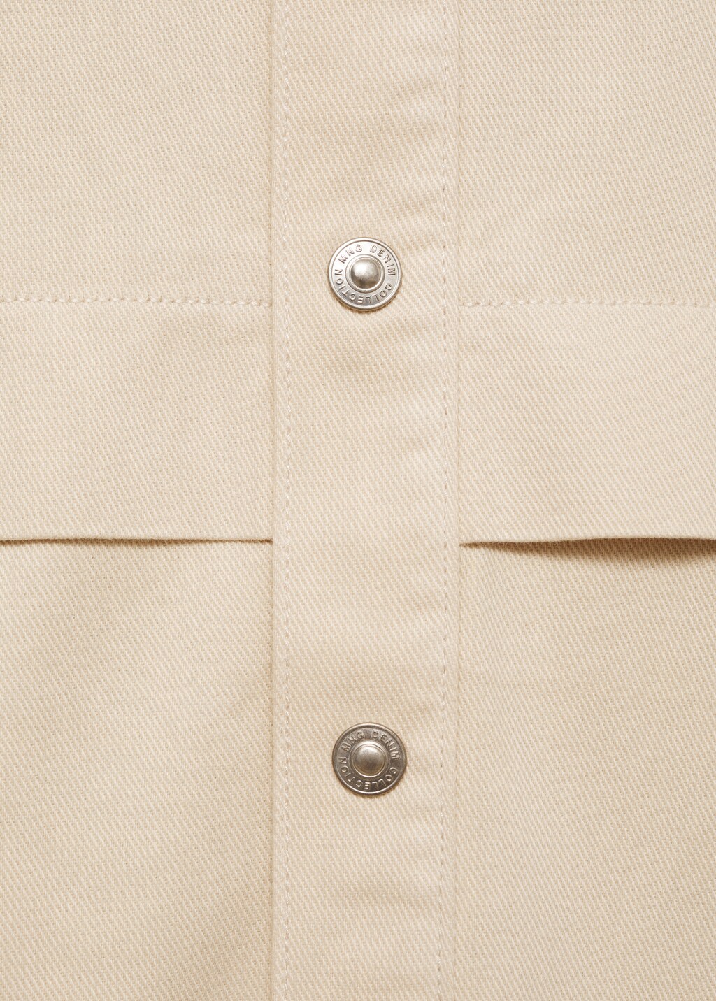 Twill jacket with pockets - Sand