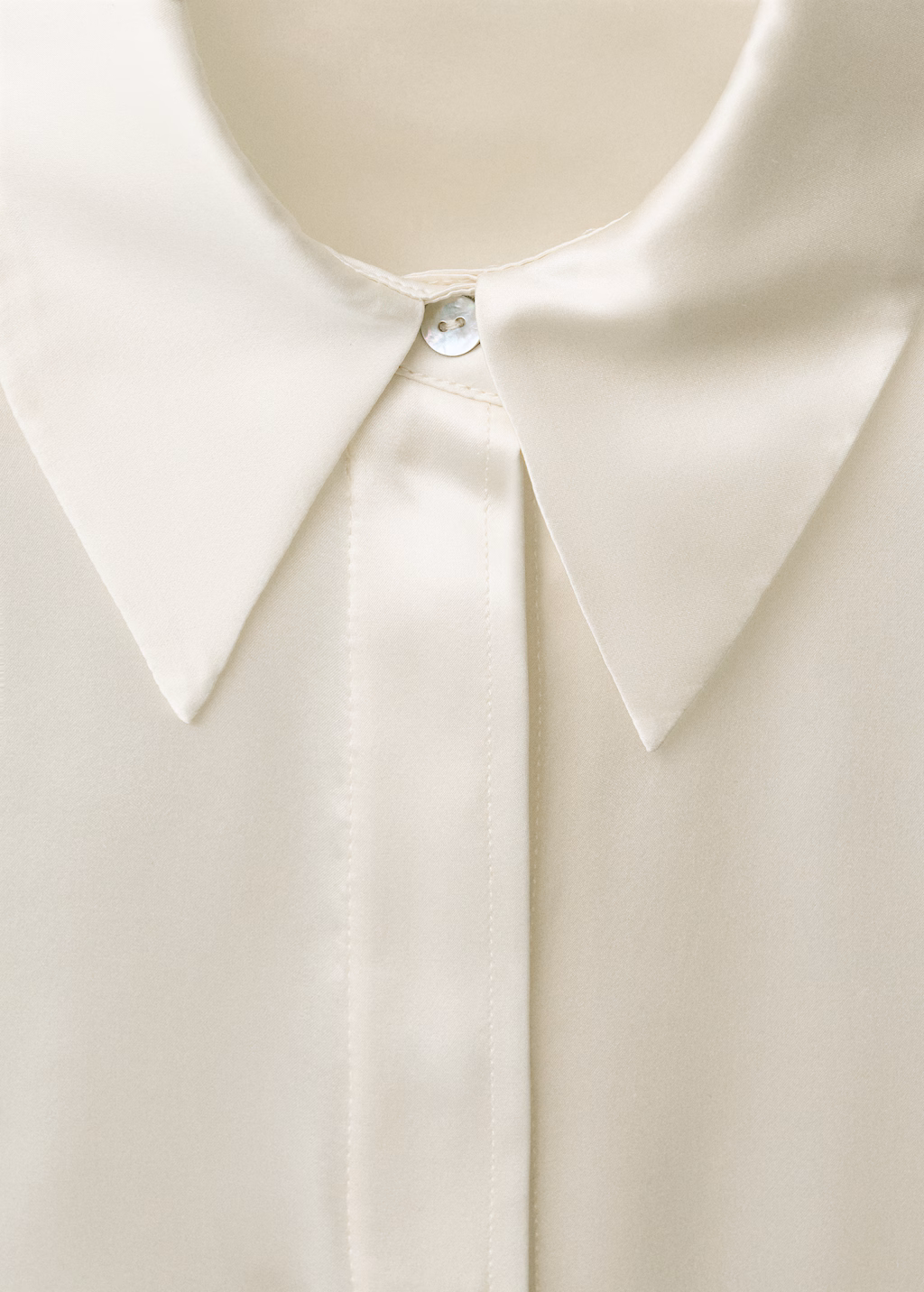 Satin silk shirt - Black