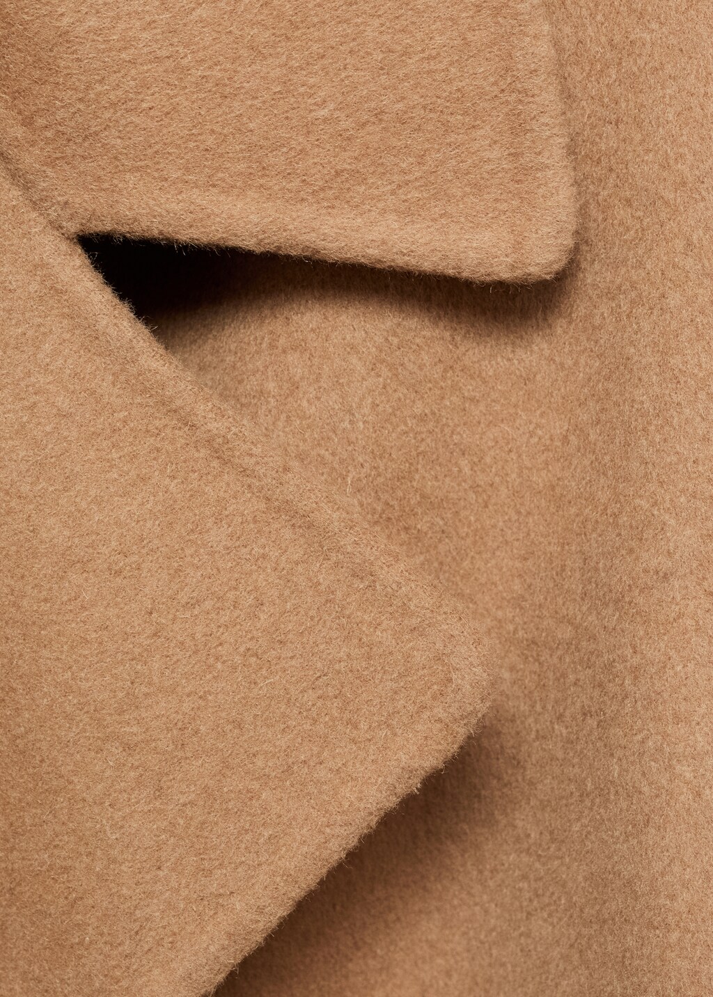 Handmade long coat with belt - Khaki