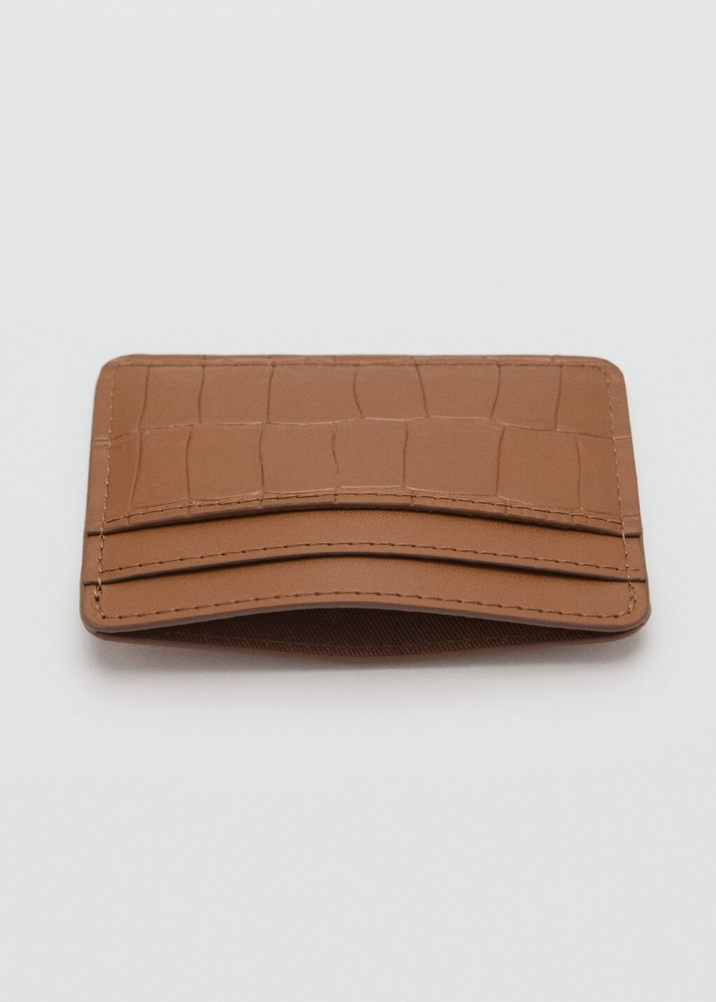 Coco leather effect card holder - Blue
