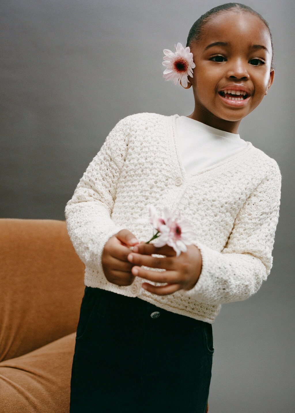 Openwork cardigan - Ecru