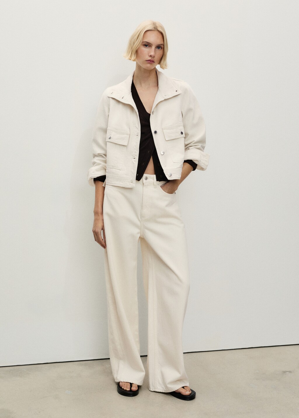 High-rise balloon jeans - Medium Blue