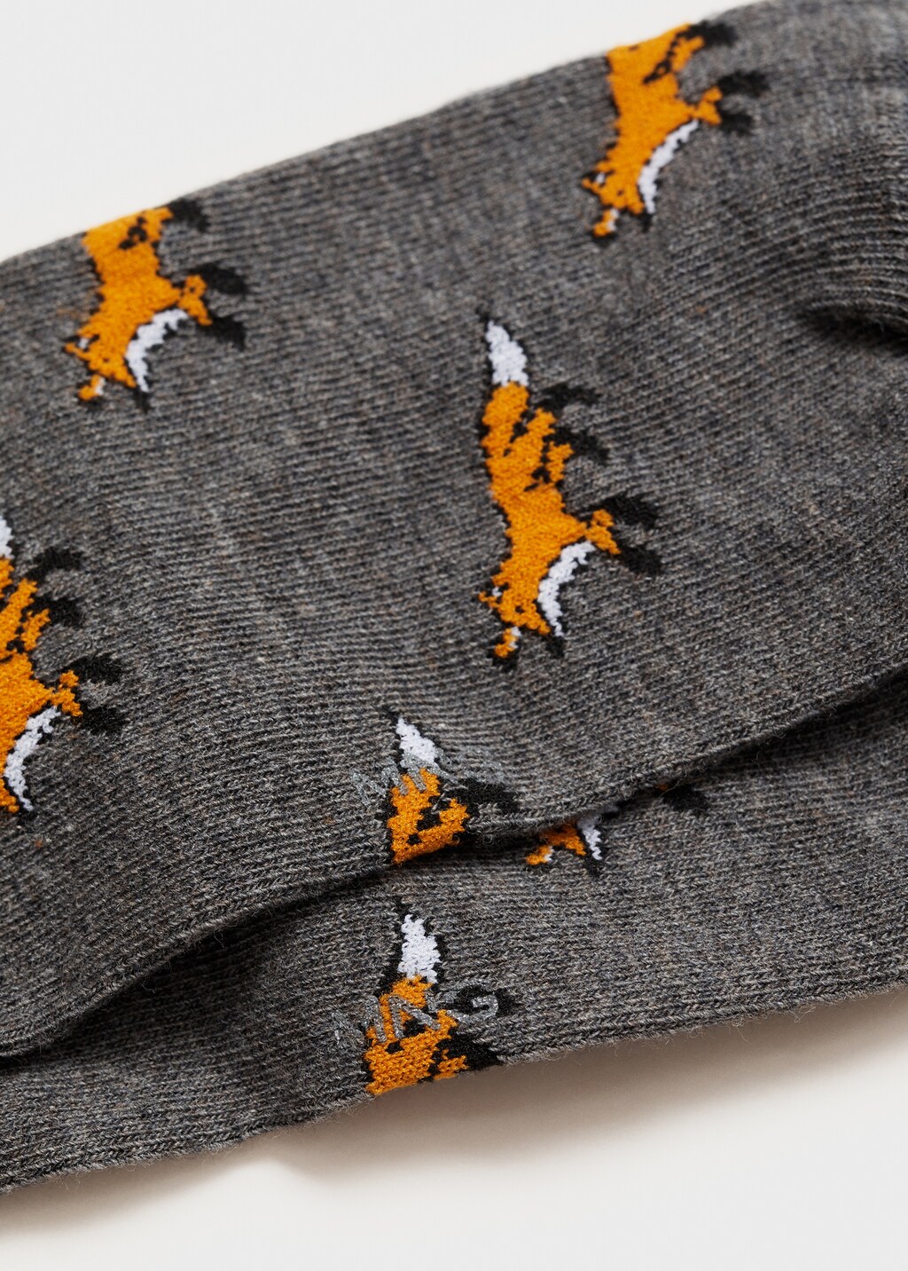 Animal print cotton socks - Grey