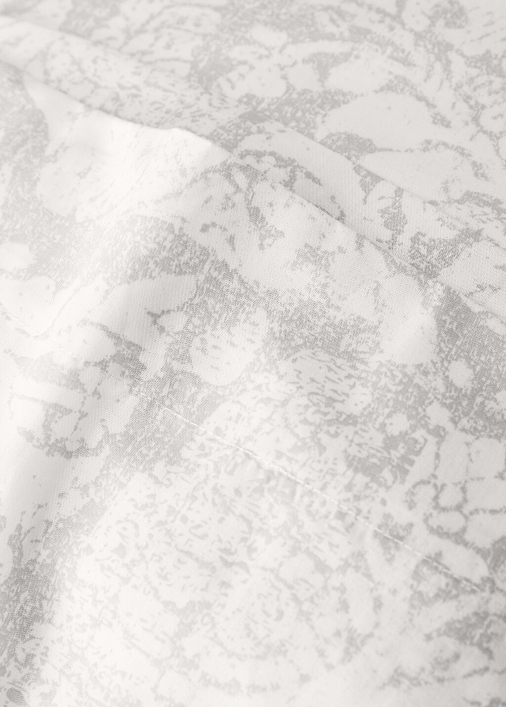 Paisley-print cotton pillowcase 45x110 cm - Light/Pastel Grey